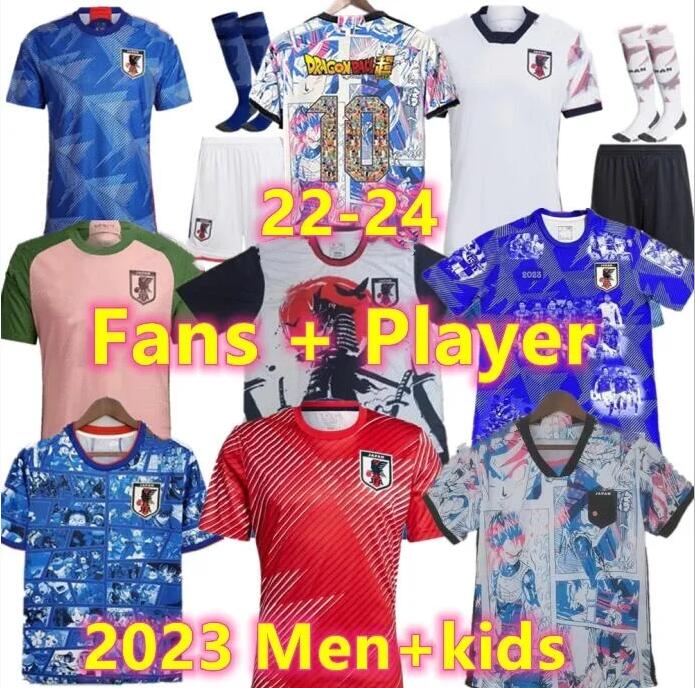 Japan 2023 2024 Soccer Jerseys Cartoon ATOM TSUBASA MINAMINO ASANO DOAN KUBO ITO WOMEN KIDS KIT 2023 Japanese Special uniform 23 24 Football Shirt Fan Player version, Adult
Japan 2023 2024 Soccer Jerseys Cartoon ATOM TSUBASA MINAMINO ASANO DOAN KUBO ITO WOMEN KIDS KIT 2023 Japanese Special uniform 23 24 Football Shirt Fan Player version, Adult