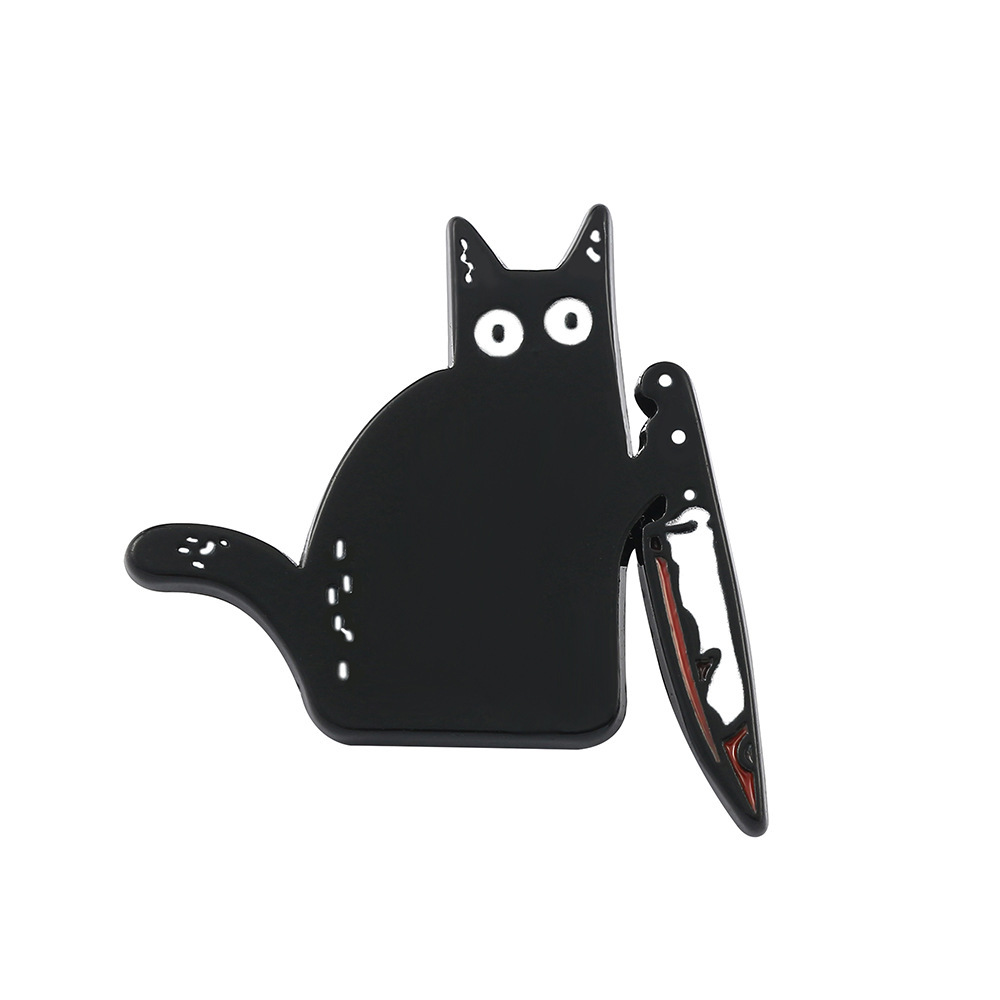 Halloween killer cat brooch Cute Anime Movies Games Hard Enamel Pins Collect Metal Cartoon Brooch Backpack Hat Bag Collar Lapel Badges, As picture
Halloween killer cat brooch Cute Anime Movies Games Hard Enamel Pins Collect Metal Cartoon Brooch Backpack Hat Bag Collar Lapel Badges, As picture