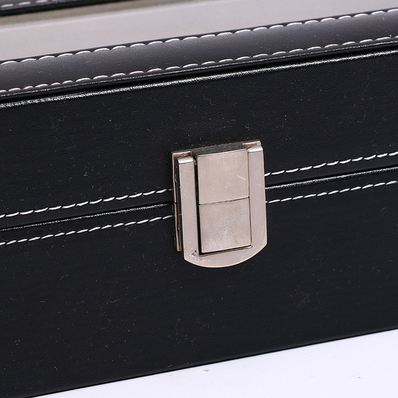 Watch Boxes Cases 4561012Grids Watch Box PU Leather Watch Case Holder Organizer Storage Box for Quartz Watches Jewelry Boxes Display Gift 230518