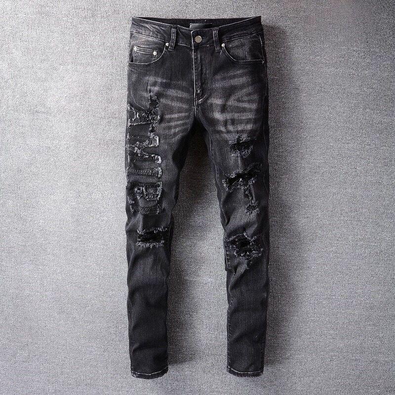 Designer Stack Stacked Jeans European Purple for Mens Quilting Ripped Trend Brand Vintage Pant Fold Slim Skinny Masculina Toursers Sstraight Pants XKOR, 10
Designer Stack Stacked Jeans European Purple for Mens Quilting Ripped Trend Brand Vintage Pant Fold Slim Skinny Masculina Toursers Sstraight Pants XKOR, 10