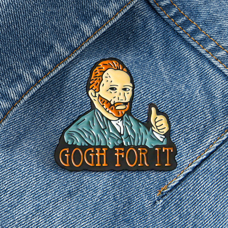 Art painter Van Gogh brooch Cute Anime Movies Games Hard Enamel Pins Collect Metal Cartoon Brooch Backpack Hat Bag Collar Lapel Badges, As picture
Art painter Van Gogh brooch Cute Anime Movies Games Hard Enamel Pins Collect Metal Cartoon Brooch Backpack Hat Bag Collar Lapel Badges, As picture