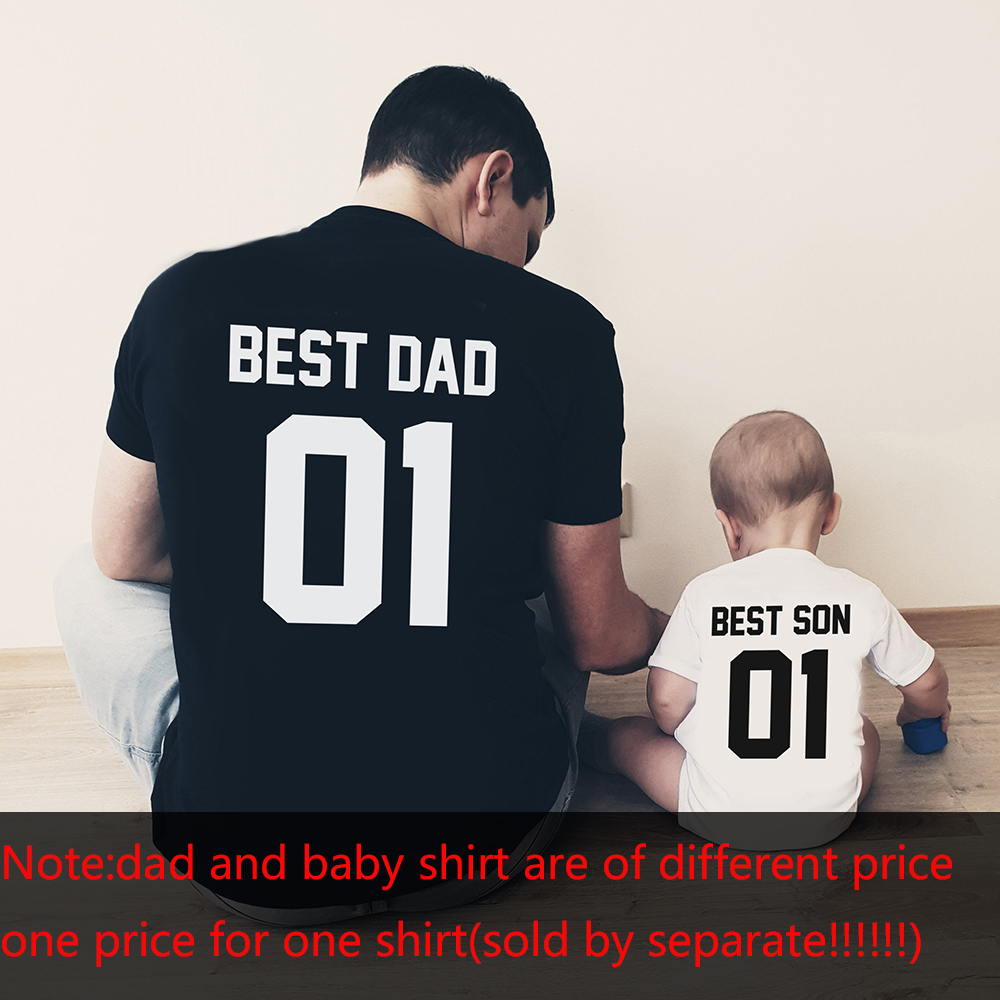 Family Matching Outfits Dad Son Shirts and TShirts Father Ropa Baby Romper Drop Ship 230518