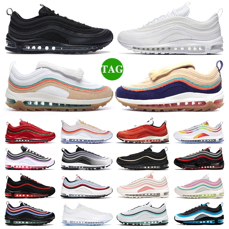 97 97s men trainers men women Running Shoes Mens Women MSCHF X INRI Jesus Worldwide Black Summit Triple White Blue GoldBullet Runner Sean Sliver Bullet Sneakers, 26
97 97s men trainers men women Running Shoes Mens Women MSCHF X INRI Jesus Worldwide Black Summit Triple White Blue GoldBullet Runner Sean Sliver Bullet Sneakers, 26