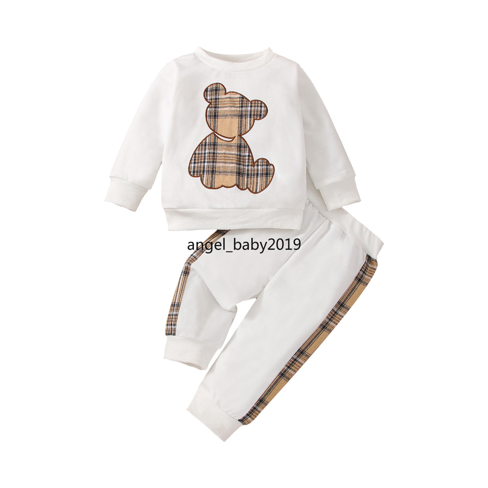 Spring Baby Clothing Boys Kids Plaid Print Long Sleeve Tops Sweatshirt Long Pants Toddler Outfits Clothes 0-24M, White
Spring Baby Clothing Boys Kids Plaid Print Long Sleeve Tops Sweatshirt Long Pants Toddler Outfits Clothes 0-24M, White