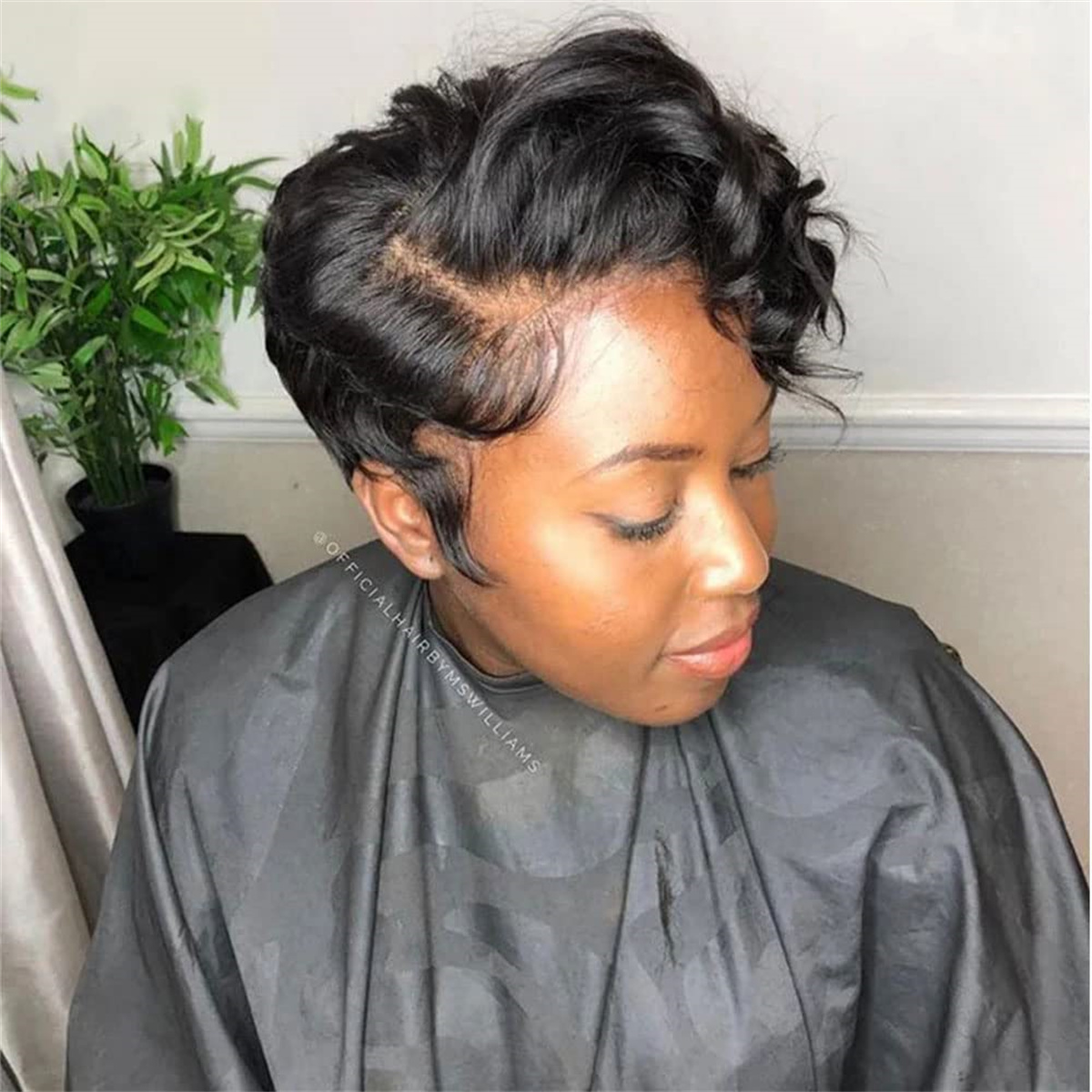 High Quality Short Bob Curly Human Hair Wig For Black Women 13x4 Lace Frontal Wig Black/Brown /Red/Blonde Pixie Cut Brazilian Wig On Sale