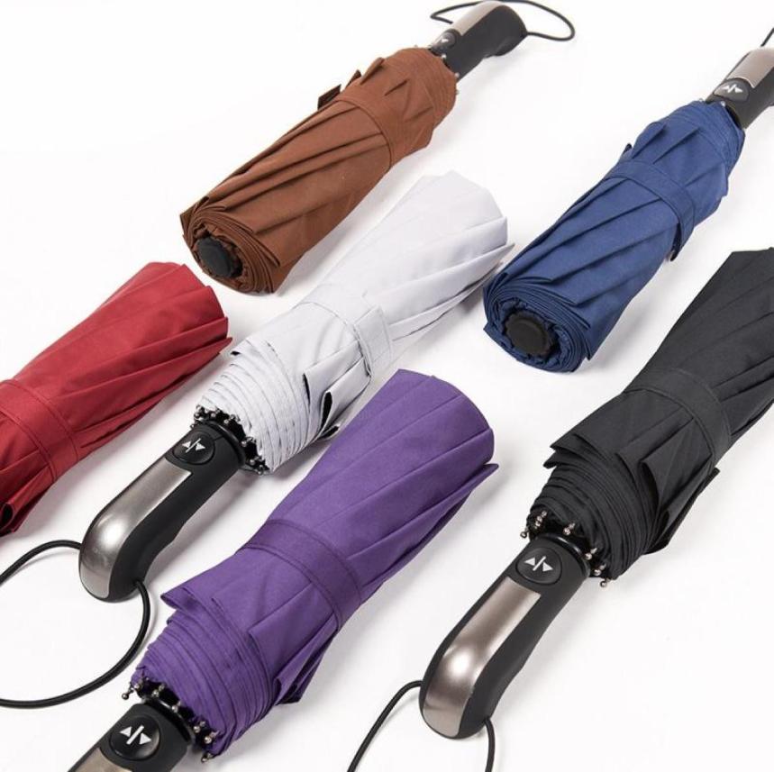 

Portable Black Folding Automatic Umbrella Rain For Men Wind Resistant Coating Parasol Women Luxury Big Windproof Umbrellas2249379