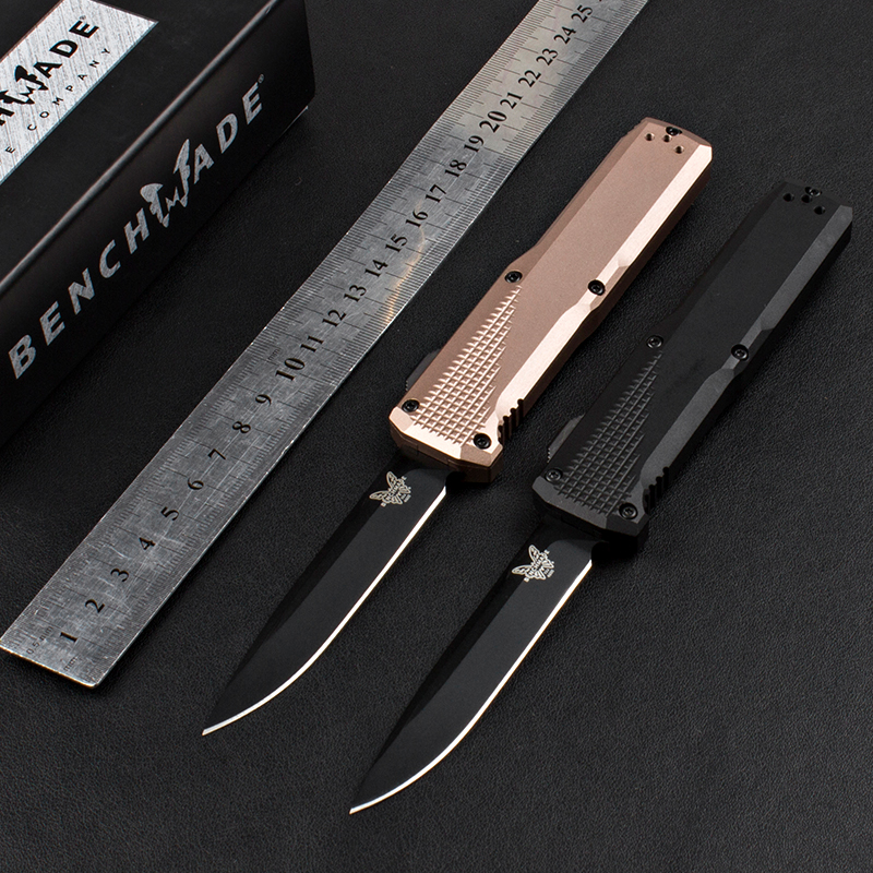 NEW BENCHMADE 4600 Automatic OTF Knife 3.35" black S30V blade,6061 T6 Aluminum alloy handle,campong outdoor EDC tactical pocket knives BM 3300 3310 3320 3400 AUTO Knifes
NEW BENCHMADE 4600 Automatic OTF Knife 3.35" black S30V blade,6061 T6 Aluminum alloy handle,campong outdoor EDC tactical pocket knives BM 3300 3310 3320 3400 AUTO Knifes
