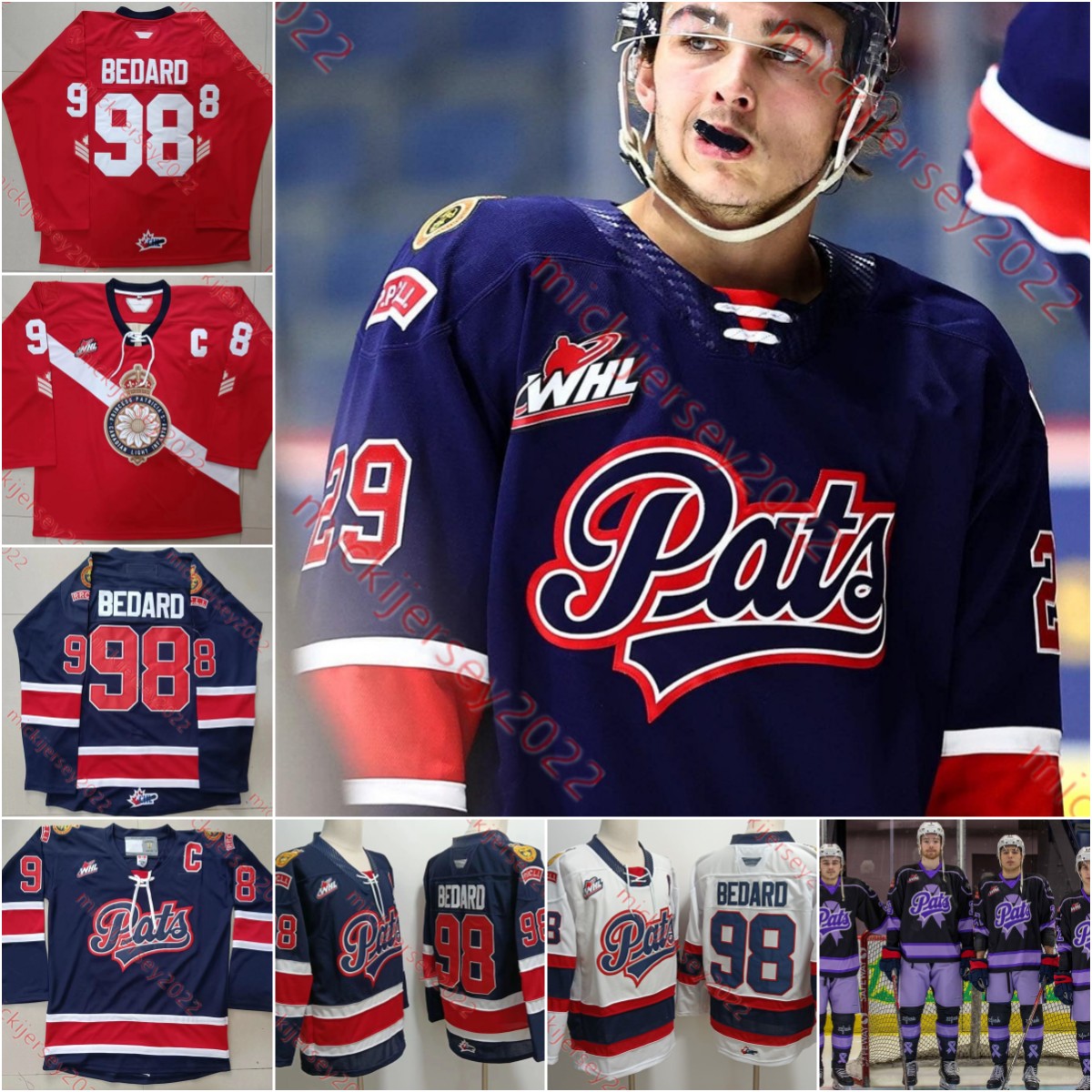 Connor Bedard Parker Berge Regina Pats Hockey Jersey Custom Tanner Brown Layton Feist Riley Ginnell Omen Harmacy Navy Mens Youth Stitched Regina Pats Jerseys, Blue
Connor Bedard Parker Berge Regina Pats Hockey Jersey Custom Tanner Brown Layton Feist Riley Ginnell Omen Harmacy Navy Mens Youth Stitched Regina Pats Jerseys, Blue