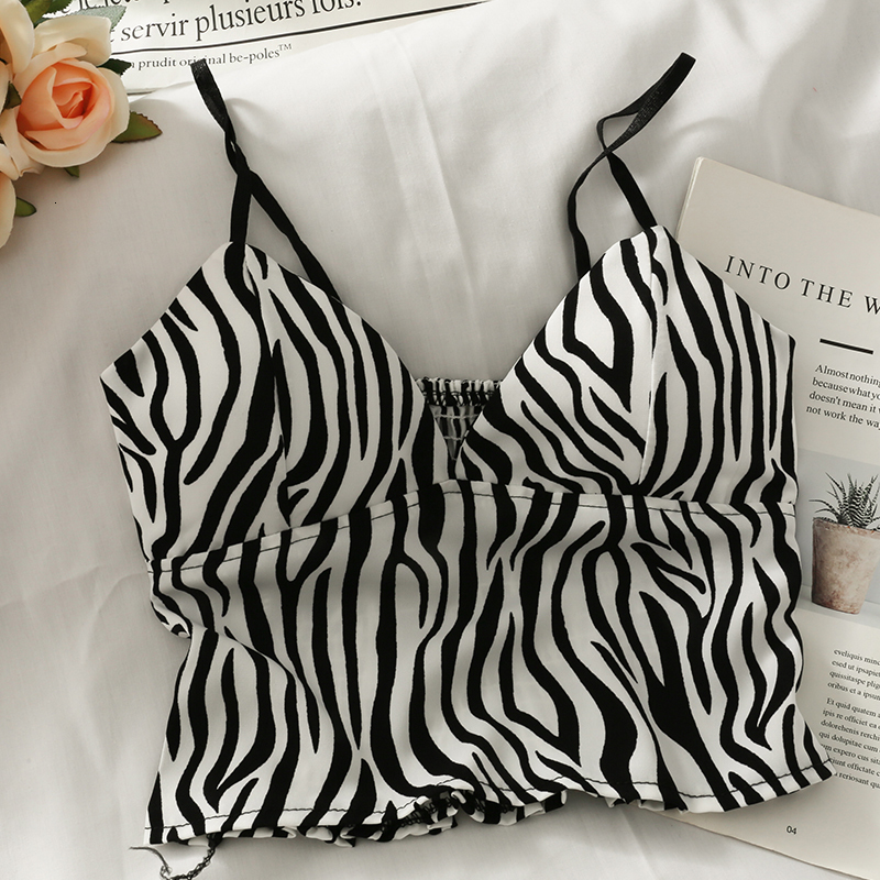 Camisoles Tanks Korean wavelet dots crop tops sexy spaghetti strap tanke top women built in bra off shoulder sleeveless camisole ins 230518