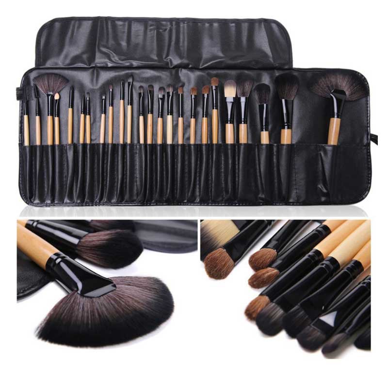 Cosmetics Brushes Gift Bag Of 24 pcs Makeup Brush Sets Professional Eyebrow Powder Foundation Shadows Make Up Tools