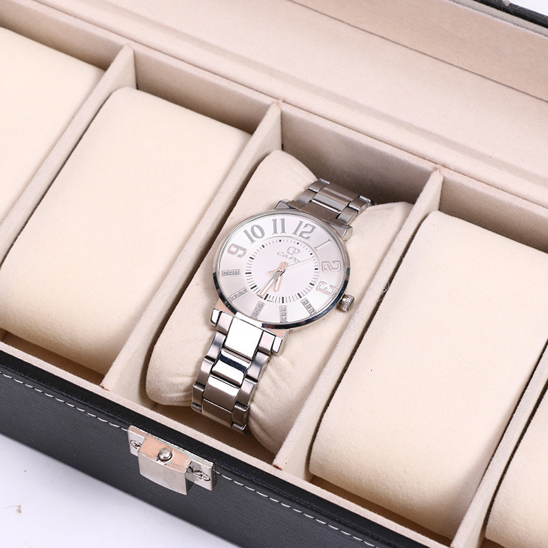 Watch Boxes Cases 4561012Grids Watch Box PU Leather Watch Case Holder Organizer Storage Box for Quartz Watches Jewelry Boxes Display Gift 230518