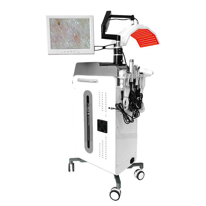 Salon 10 In 1 PDT Water Deep Clean Facial Machine 7 Colors Pdt Light Therapy Machine With Bio RF
