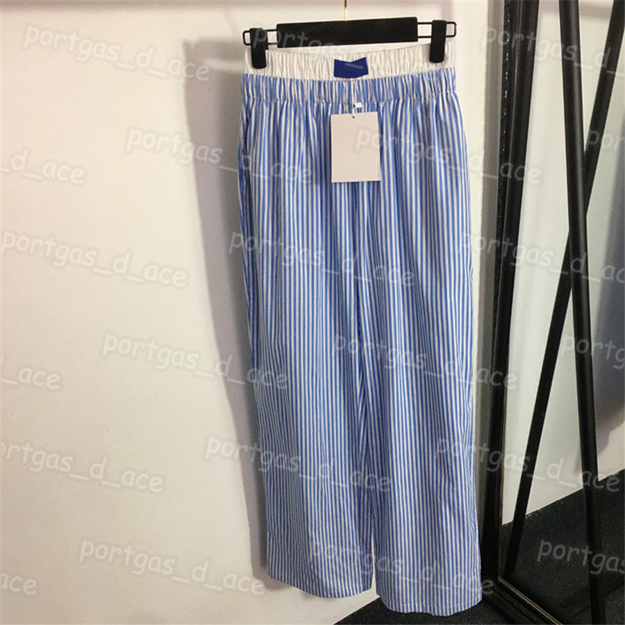 Luxury Striped Women Pants Colour Blocked High Waist Pants Wide Leg Trousers, Blue with label #20232900
Luxury Striped Women Pants Colour Blocked High Waist Pants Wide Leg Trousers, Blue with label #20232900