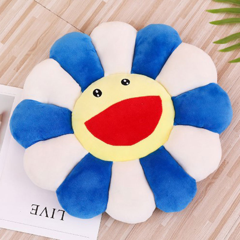 Suower wer Plush Kawaii Smile Sunshine Comfortable Stuffed Toy Soft Doll Cat Pet Sofa Cushion Mat Pillow Home Bedroom Decor EW0019