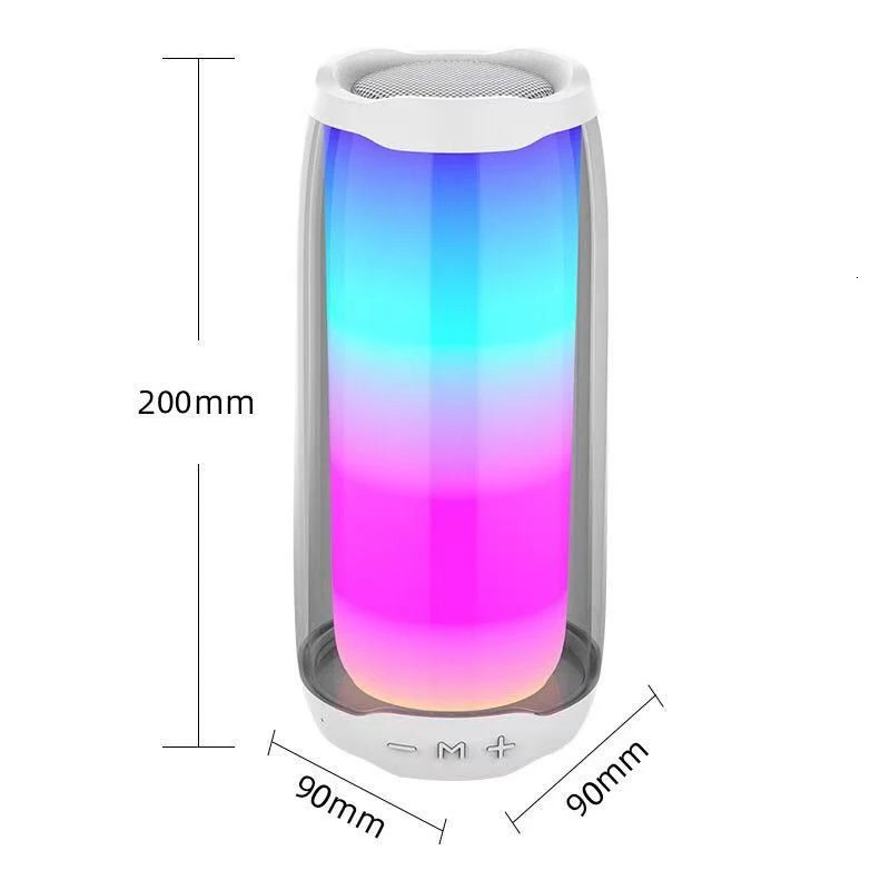 Computer Speakers PULSE4 Eireless Outdoor Bluetooth Audio RGB Mode Bluetooth Speaker Pulsating Flash Light Subwoofer Mini Wireless Portable 230518