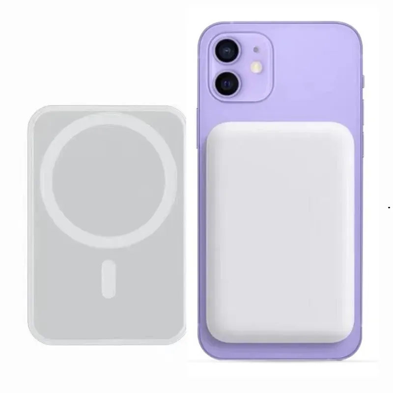 Fast charger Battery Pack with 5000mAh batteries Capacity Power Banks Official Retail Box Wireless Charger Powerbank for iPhone 13 12 Pro Ma