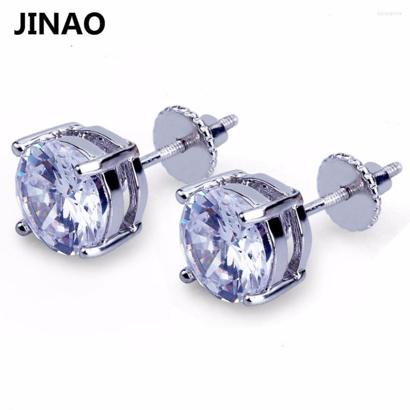 Stud Earrings JINAO Gold/Silver-Color Plated Iced Out Micro Pave Big CZ Stone Earring Hip Hop Rock Jewelry For Male Female Gifts
Stud Earrings JINAO Gold/Silver-Color Plated Iced Out Micro Pave Big CZ Stone Earring Hip Hop Rock Jewelry For Male Female Gifts