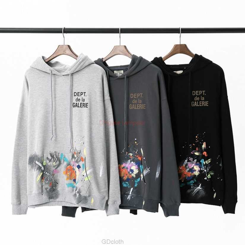 Designer Clothing Galleries Men' Sweatshirts Galleryes Depts Hand-painted Graffiti Sweater Drawstring Hood Loose High Street Fashion Sign for Men Women for sale, Shipping fee
Designer Clothing Galleries Men' Sweatshirts Galleryes Depts Hand-painted Graffiti Sweater Drawstring Hood Loose High Street Fashion Sign for Men Women for sale, Shipping fee