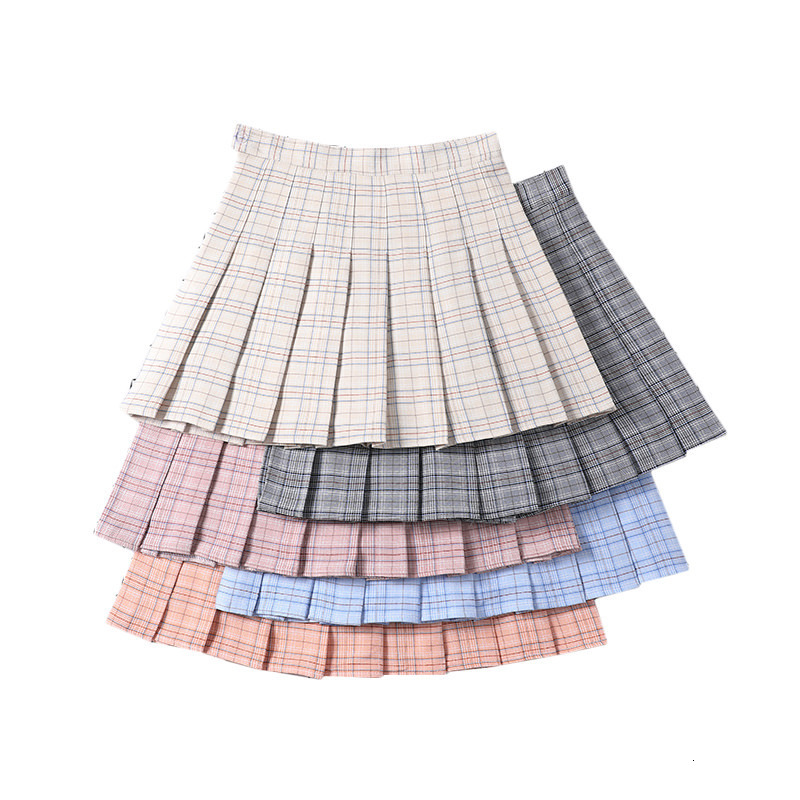 Skirts Plaid Skirt For Girls School Uniform Autumn Y2k Korean Fashion Women's Clothing Summer High Waist A-line Mini Pleated Skirt 230518
