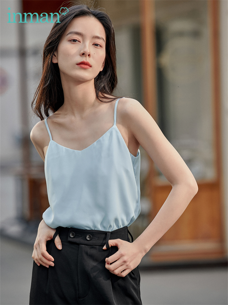 Camisoles Tanks INMAN Summer Minimalist Women's Vest Tops Casual Women's T-shirt Women Clothing Camisole Fashion Woman Blouses Female Clothi