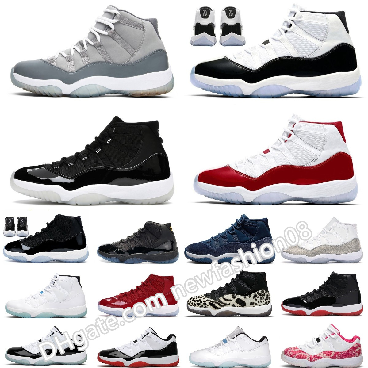 Designer Jumpman 11 Basketball Shoes Retro Men Women 11s Cherry Cool Grey Midnight Navy Jubilee 25th Anniversary Concord Bred Low Cement Grey Trainers Sneakers 36-47, Bubble column
Designer Jumpman 11 Basketball Shoes Retro Men Women 11s Cherry Cool Grey Midnight Navy Jubilee 25th Anniversary Concord Bred Low Cement Grey Trainers Sneakers 36-47, Bubble column
