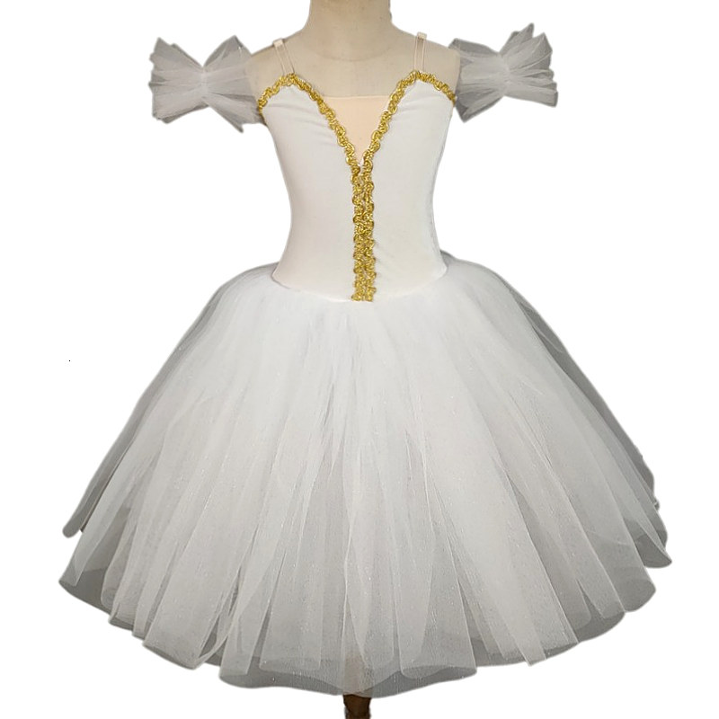 Family Matching Outfits Childrens ballet skirt girls dance childrens program collective performance costumes 230518