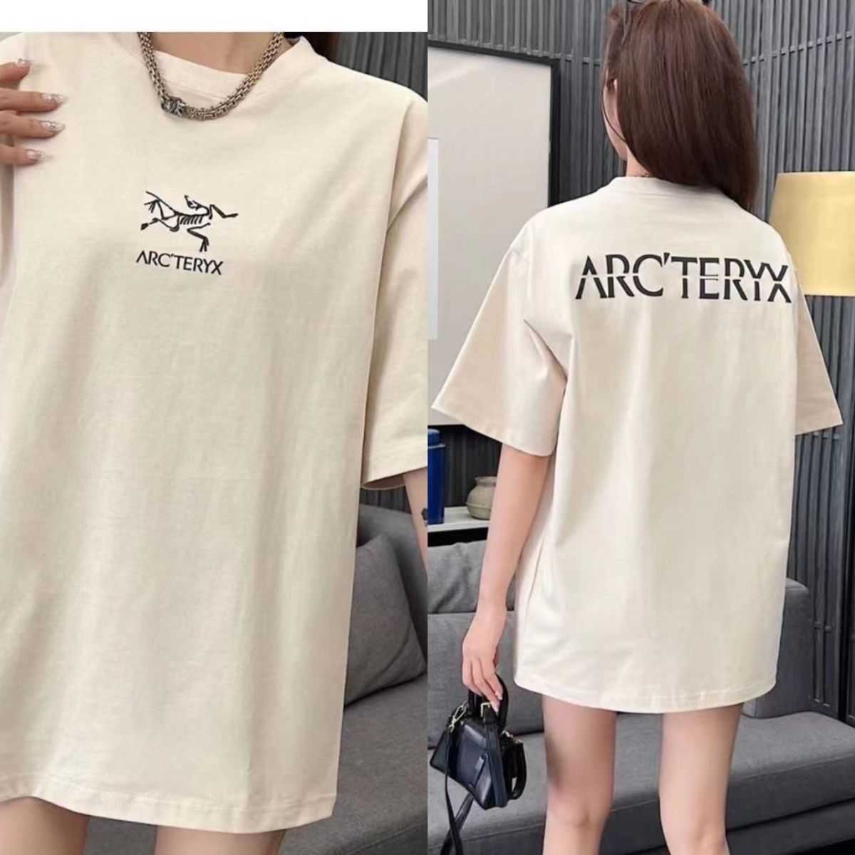 Designer Fashion Clothing ARC TERYXES Tees Tshirt 2023 Summer Pure Cotton Mens Womens Tshirt New Printed Short Sleeve Loose Size Couple Bottom Shirt outdoor TShirt S, Beige front and back pattern
Designer Fashion Clothing ARC TERYXES Tees Tshirt 2023 Summer Pure Cotton Mens Womens Tshirt New Printed Short Sleeve Loose Size Couple Bottom Shirt outdoor TShirt S, Beige front and back pattern