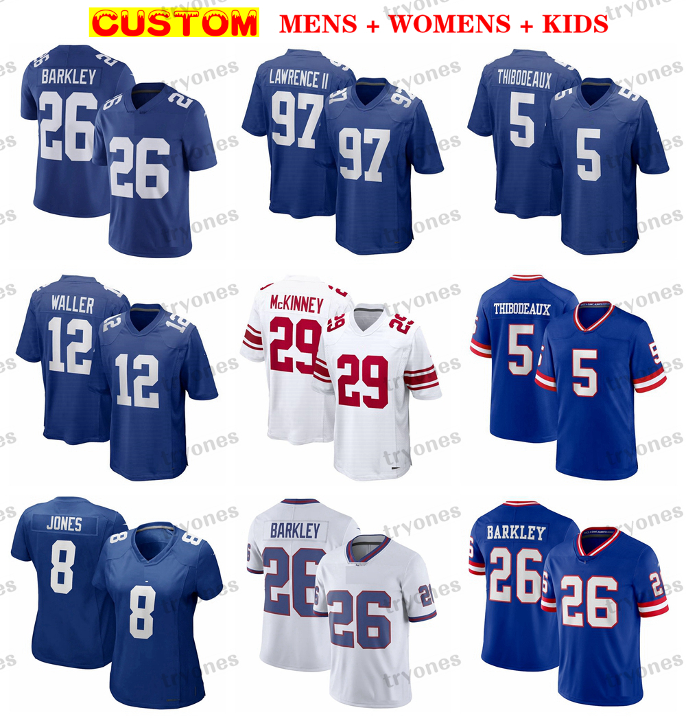 Mens 26 Saquon Barkley 8 Daniel Jones Football Jerseys Womens Kids 5 Thibodeaux 3 Shepard Andrew Thomas Darren Waller Hodgins McKinney Lawrence II Taylor Banks Hyatt, Kids s-xl
Mens 26 Saquon Barkley 8 Daniel Jones Football Jerseys Womens Kids 5 Thibodeaux 3 Shepard Andrew Thomas Darren Waller Hodgins McKinney Lawrence II Taylor Banks Hyatt, Kids s-xl