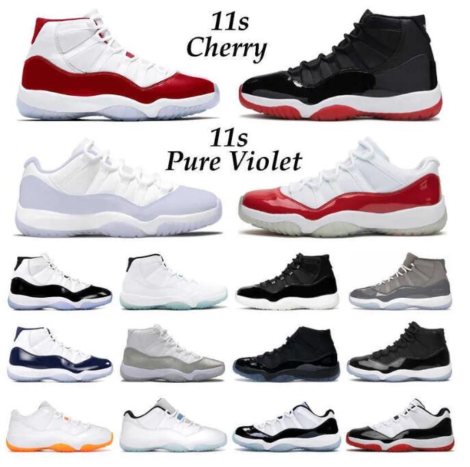 Jumpman 11 Basketball Shoes Men Women Retro Cherry 11s Midnight Navy Cool Grey 25th Anniversary Bred Pure Violet 72-10 Mens Trainers Sport Sneakers
Jumpman 11 Basketball Shoes Men Women Retro Cherry 11s Midnight Navy Cool Grey 25th Anniversary Bred Pure Violet 72-10 Mens Trainers Sport Sneakers