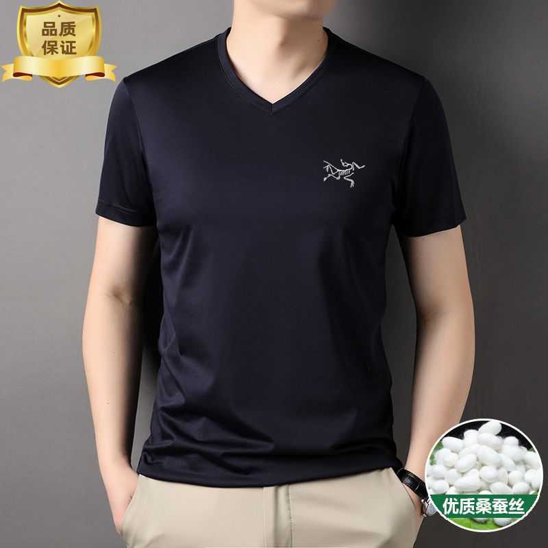 Designer Fashion Clothing ARC TERYXES Tees Tshirt Original Archaeopteryx Mulberry Silk Tshirt Mens Short Sleeve VNeck Summer Half Sleeve Embroidery Tshirt Sports, D2927 black
Designer Fashion Clothing ARC TERYXES Tees Tshirt Original Archaeopteryx Mulberry Silk Tshirt Mens Short Sleeve VNeck Summer Half Sleeve Embroidery Tshirt Sports, D2927 black