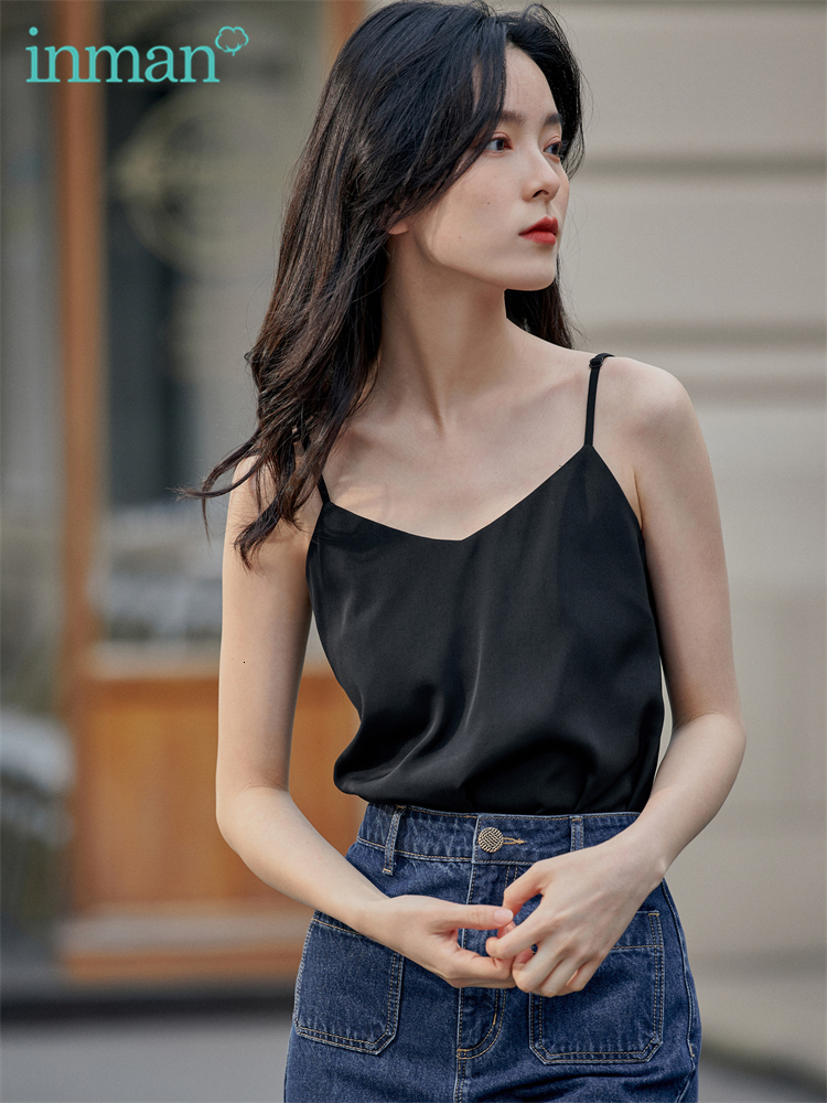Camisoles Tanks INMAN Summer Minimalist Women's Vest Tops Casual Women's T-shirt Women Clothing Camisole Fashion Woman Blouses Female Clothi