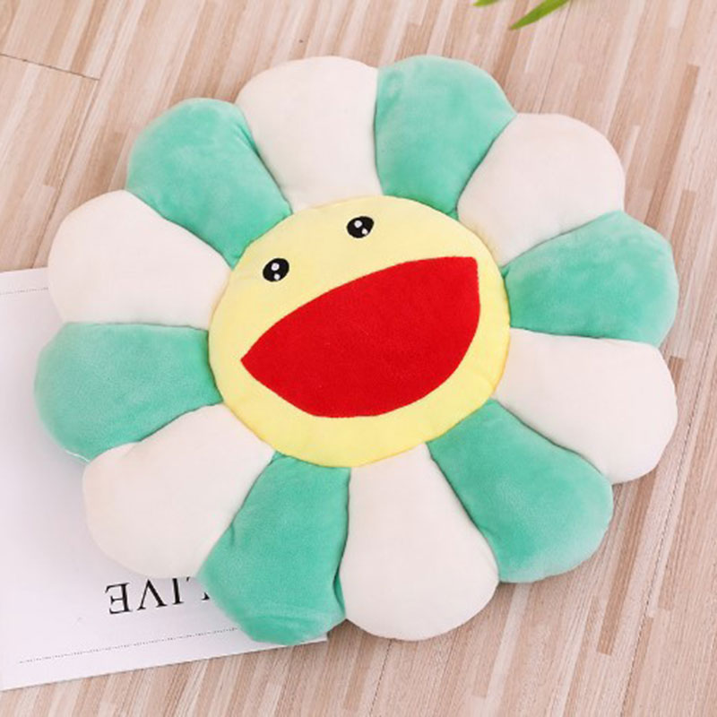 Suower wer Plush Kawaii Smile Sunshine Comfortable Stuffed Toy Soft Doll Cat Pet Sofa Cushion Mat Pillow Home Bedroom Decor EW0019