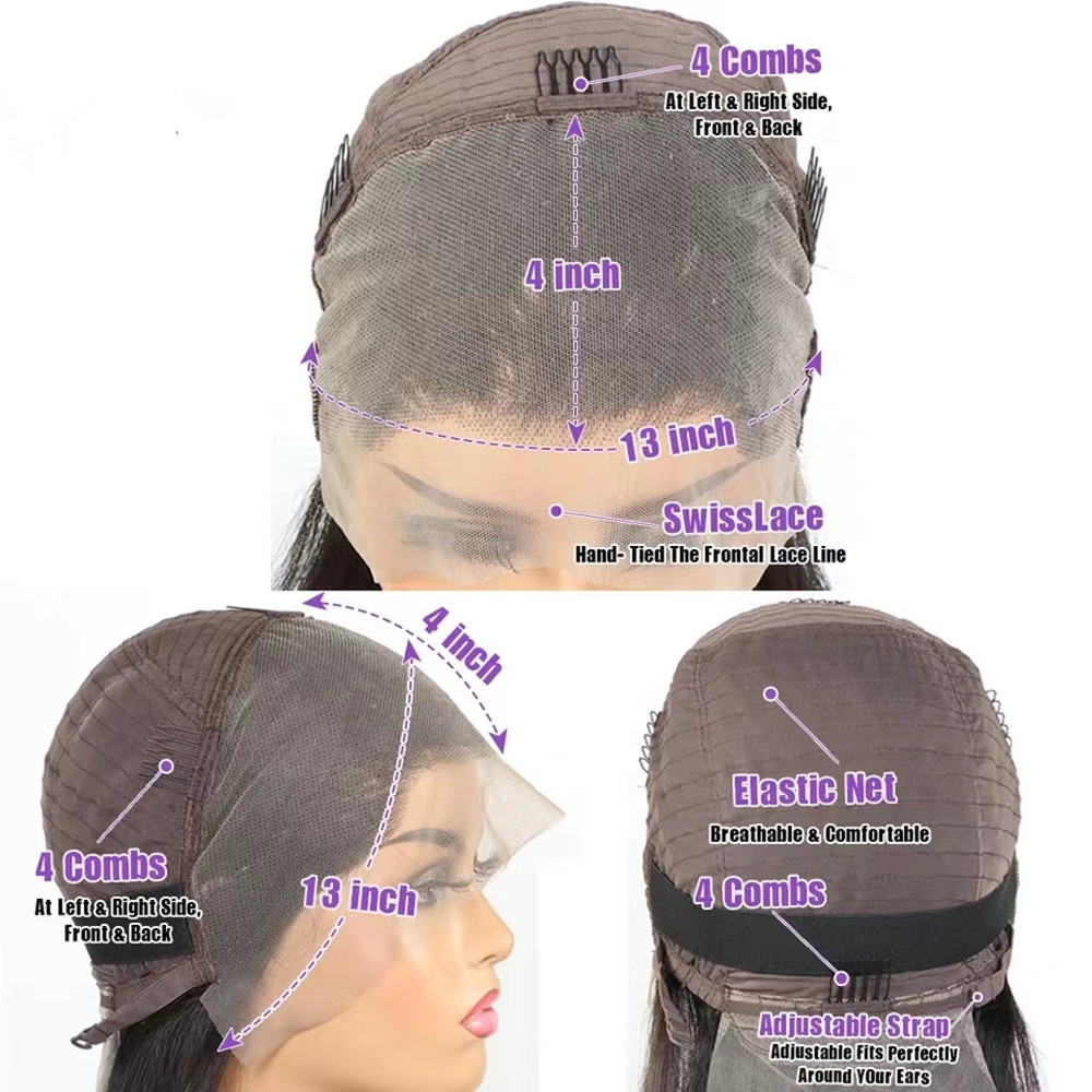 180Density Blonde Highlight Colored Short Curly Human Wig 13X4 HD Lace Frontal e Cut Bob Wigs Brazilian Hair Preplucked Haire