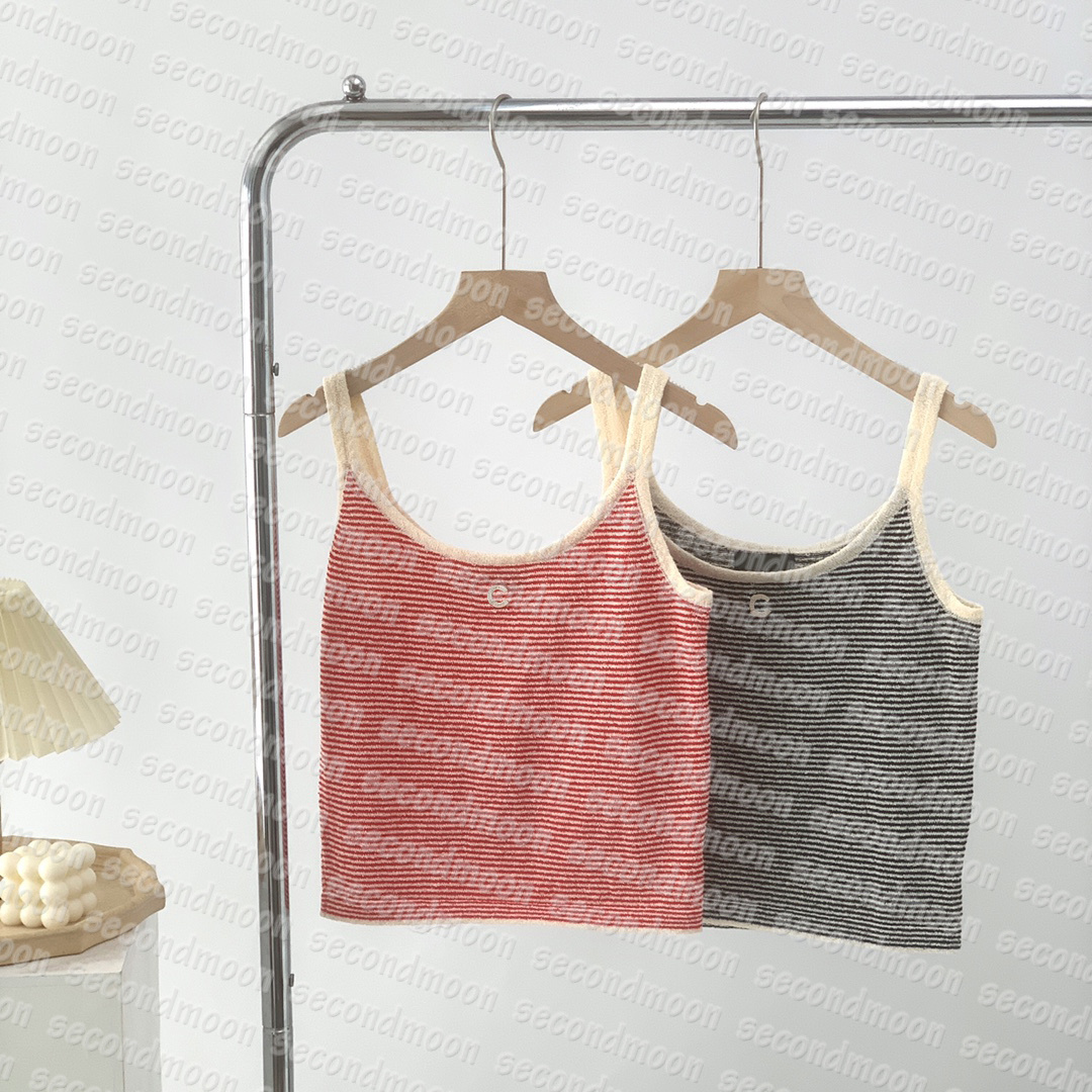 Women Knits Tank Top Stripe Print Tanks Top Summer Breathable Knitted T Shirt Woman Casual Camis, White
Women Knits Tank Top Stripe Print Tanks Top Summer Breathable Knitted T Shirt Woman Casual Camis, White