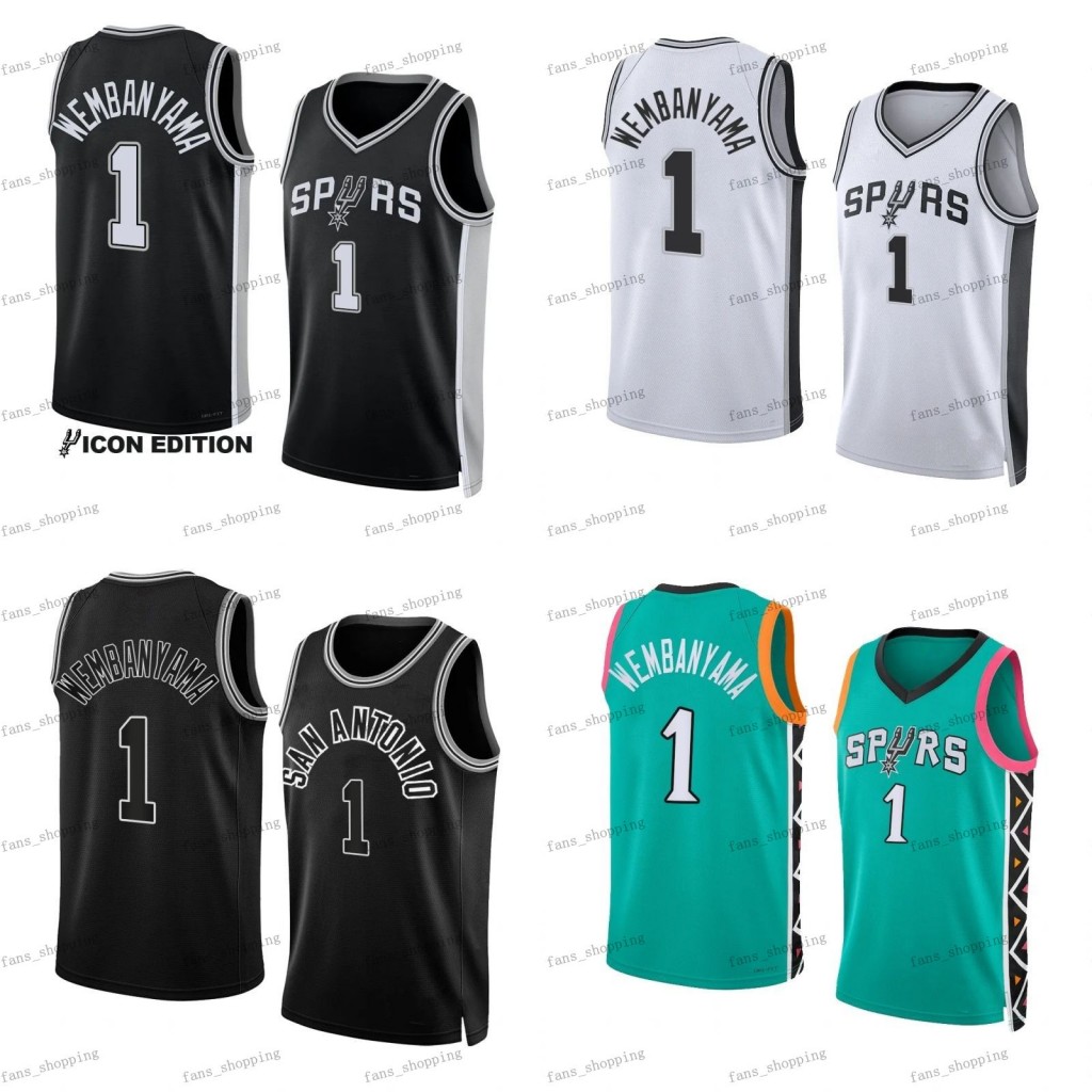 #1 Victor Wembanyama Basketball jerseys S-XXXL 2023-24 First Draft white black Green Men city jersey Men Women Youth Kids, As
#1 Victor Wembanyama Basketball jerseys S-XXXL 2023-24 First Draft white black Green Men city jersey Men Women Youth Kids, As