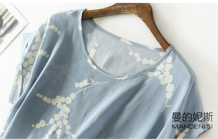Women's Blouses Shirt Summer Silk Blouse O neck Short sleeve office OL casual natural silk blouses Striped real basic summer shirt tops 230517