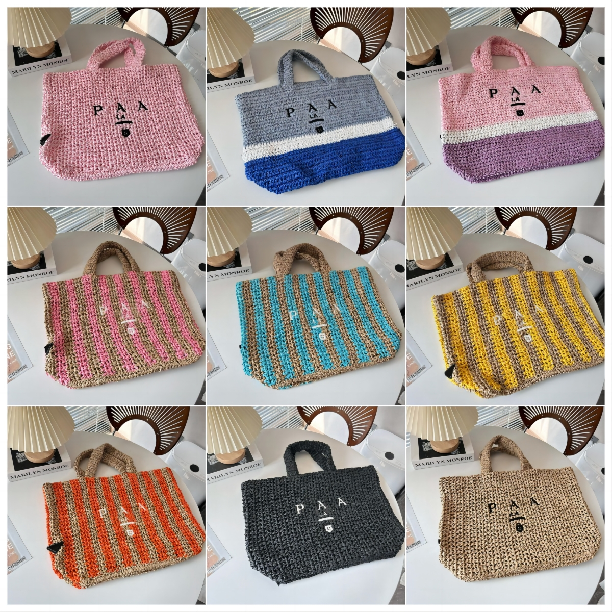 Designer Straw Bags Woman Canvas Beach Hollow Large Crochet tote bag luxury handbag Summer Shopping Purse Totes shoulder handbags Triangle Top Quality 24-49cm, P2202-khaki-24x23cm
Designer Straw Bags Woman Canvas Beach Hollow Large Crochet tote bag luxury handbag Summer Shopping Purse Totes shoulder handbags Triangle Top Quality 24-49cm, P2202-khaki-24x23cm