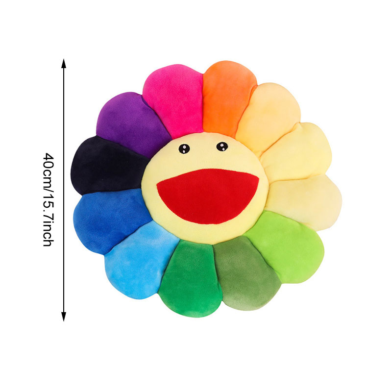 Suower wer Plush Kawaii Smile Sunshine Comfortable Stuffed Toy Soft Doll Cat Pet Sofa Cushion Mat Pillow Home Bedroom Decor EW0019