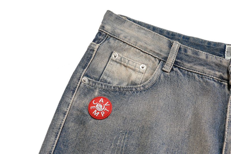 Men's Jeans Men Women 1 1 High Quality Zipper Cav Empt Hole Trouser Washed CAVEMPT CE 230517