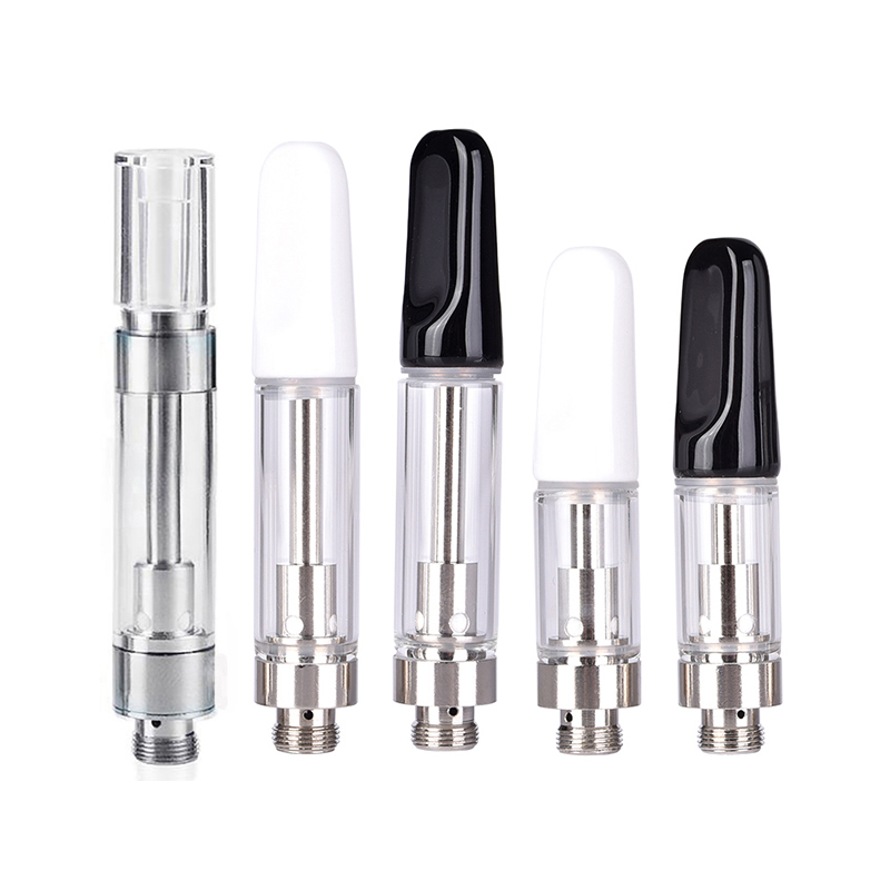 10pcs TH2 M6T Ceramic Coil Atomizers 0.5ml 1.0ml Premium Vape Cartridges 510 Thread Thick Oil Tank Vaporizer Empty Carts