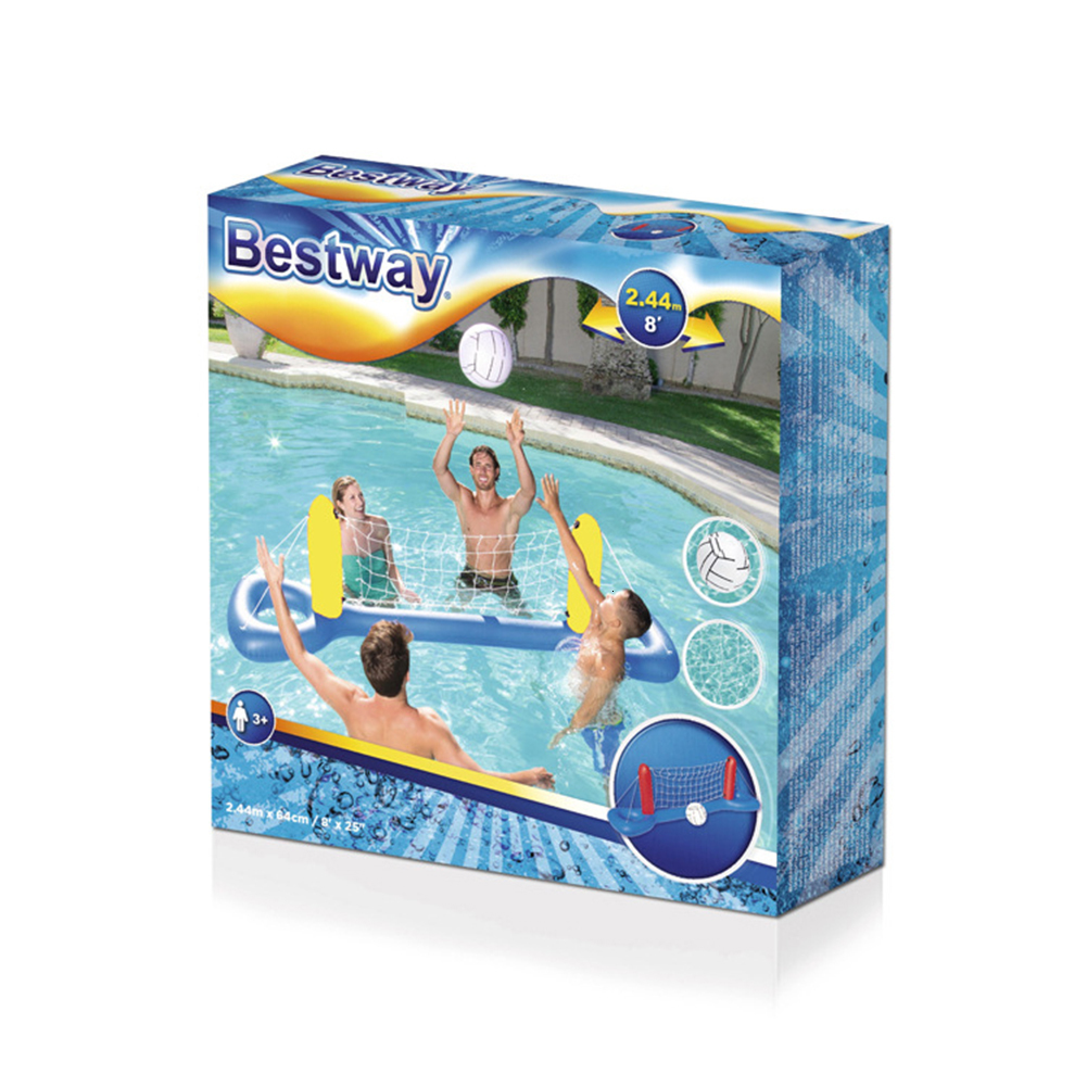 Air inflation toy Parent Child Swimming Pool Water Inflatable Volleyball Basketball Ball Water Net Mattress Sports Games Circle Float Beach Toys 23051