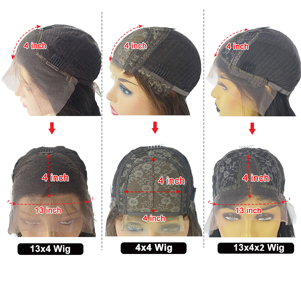 Gray Lace Front Human Hair Wigs For black Women hdTransparent 613 Lace Frontal Wig raw virgin human Hair 150%