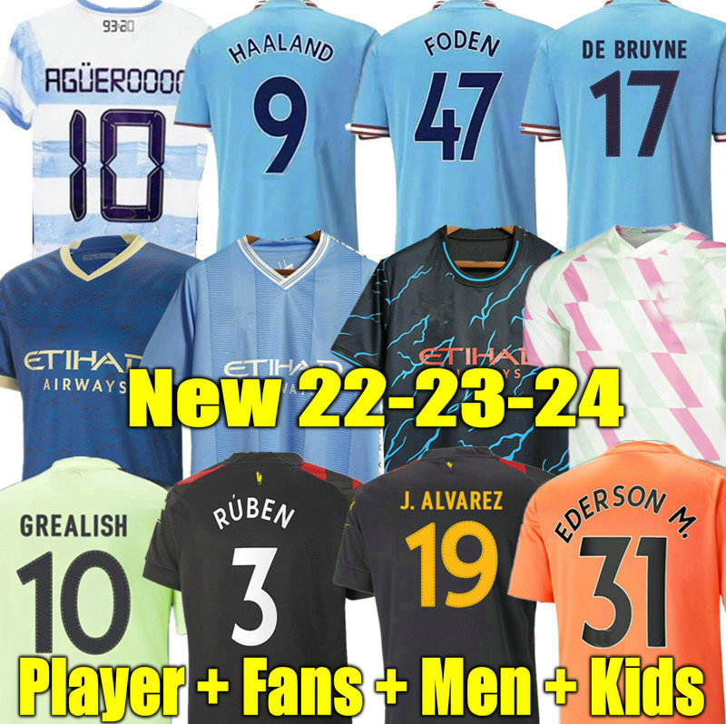 HAALAND soccer jersey 22 23 24 DE BRUYNE MANS CITIES GREALISH MAHREZ FODEN 2023 2024 football shirt uniforms men kids kit sets ALVAREZ FANS player Special MANCHESTERS, 22 23 3rd aldult + sea
HAALAND soccer jersey 22 23 24 DE BRUYNE MANS CITIES GREALISH MAHREZ FODEN 2023 2024 football shirt uniforms men kids kit sets ALVAREZ FANS player Special MANCHESTERS, 22 23 3rd aldult + sea