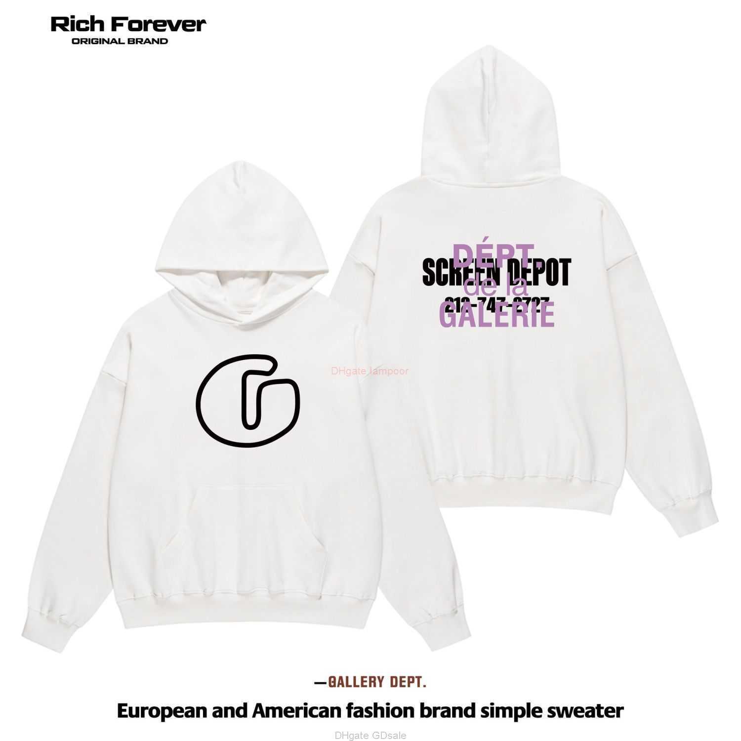 Designer Clothing Galleries Hoodie Mens Sweatshirts Galleryes Depts American Fashion Brand Hoodie High Street Loose Fitting Men Womens Casual Hooded Pullover Swe, Shipping fee
Designer Clothing Galleries Hoodie Mens Sweatshirts Galleryes Depts American Fashion Brand Hoodie High Street Loose Fitting Men Womens Casual Hooded Pullover Swe, Shipping fee