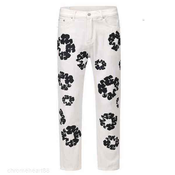 Jeans High Street Denim Tears Style Kapok Washed Straight Fashion Vintage Loose Pants Kmzt5V6B, White2
Jeans High Street Denim Tears Style Kapok Washed Straight Fashion Vintage Loose Pants Kmzt5V6B, White2