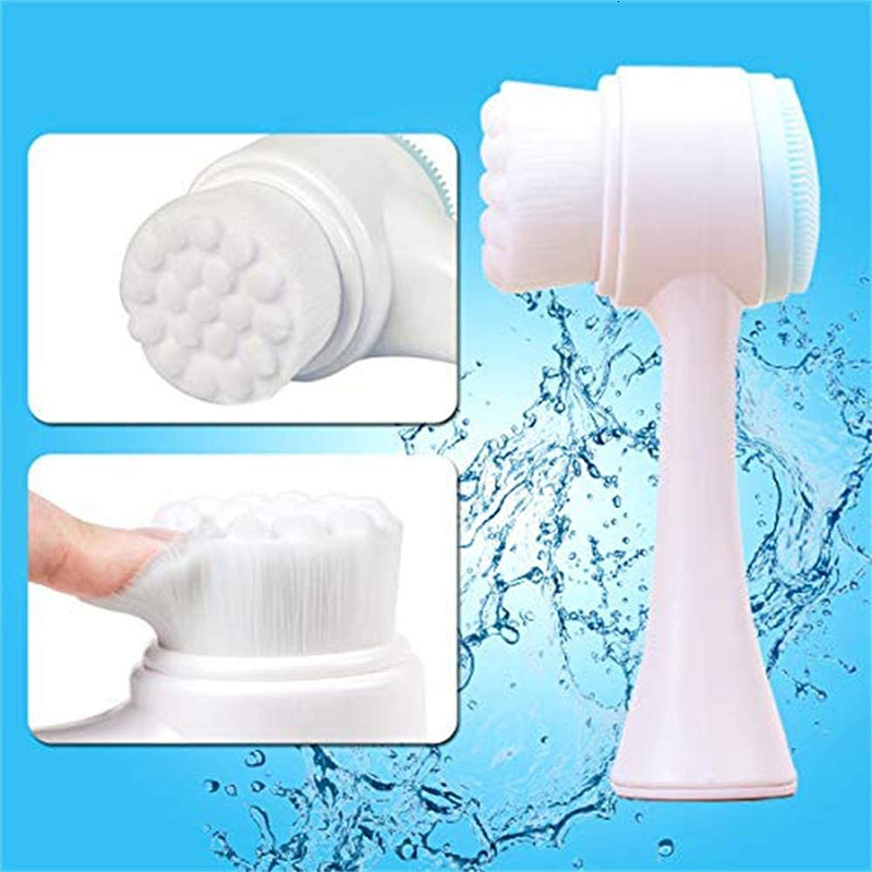 Cleaning Tools Accessories Silicone Face Cleansing Brush DoubleSided Cleanser Blackhead Removal Product Pore Cleaner Exfoliator Face Scrub Brush 23051