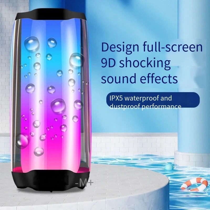 Computer Speakers PULSE4 Eireless Outdoor Bluetooth Audio RGB Mode Bluetooth Speaker Pulsating Flash Light Subwoofer Mini Wireless Portable 230518