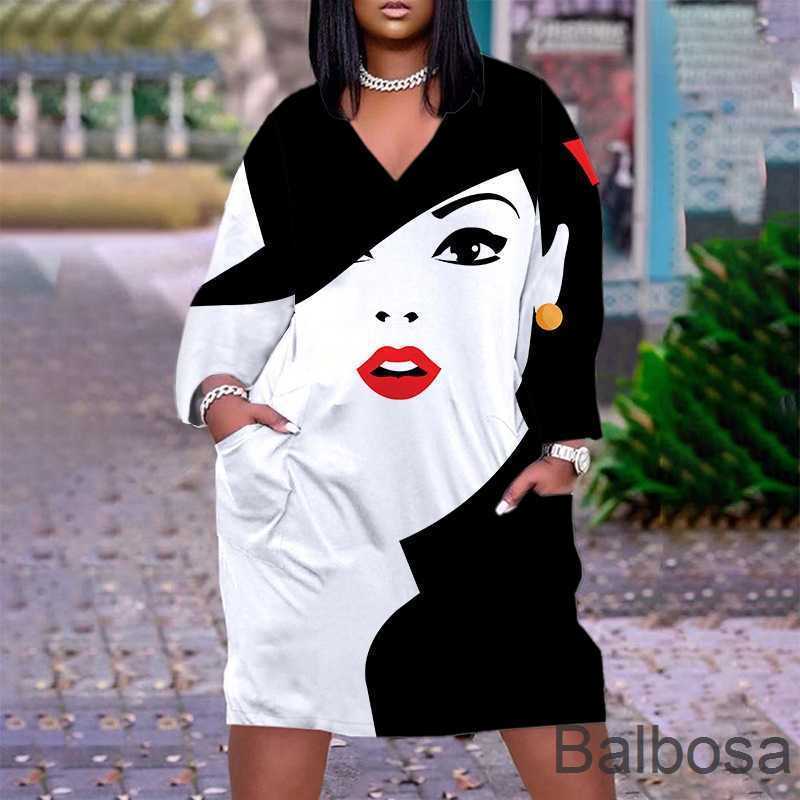 The New Listing Womens Designer Dress 2023 New Digital Printed Head Image Temperament Commuting Midskirt Pullover V-Neck Dresses, Lqrev4k9b2310117
The New Listing Womens Designer Dress 2023 New Digital Printed Head Image Temperament Commuting Midskirt Pullover V-Neck Dresses, Lqrev4k9b2310117