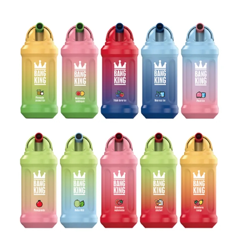 Bang King 12000 Puffs Disposable E Cigarettes 10 Flavors Battery Pod 23ml 650mah Vape Pen 5% Mesh Coil Customize Vapes
Bang King 12000 Puffs Disposable E Cigarettes 10 Flavors Battery Pod 23ml 650mah Vape Pen 5% Mesh Coil Customize Vapes