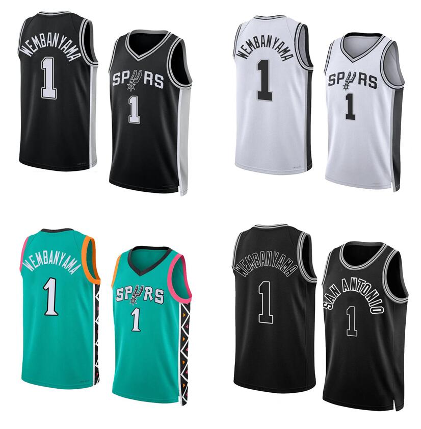 Victor Wembanyama Basketball jerseys S-XXL 2023 First Draft white black Men Women kids city jersey, With logo
Victor Wembanyama Basketball jerseys S-XXL 2023 First Draft white black Men Women kids city jersey, With logo